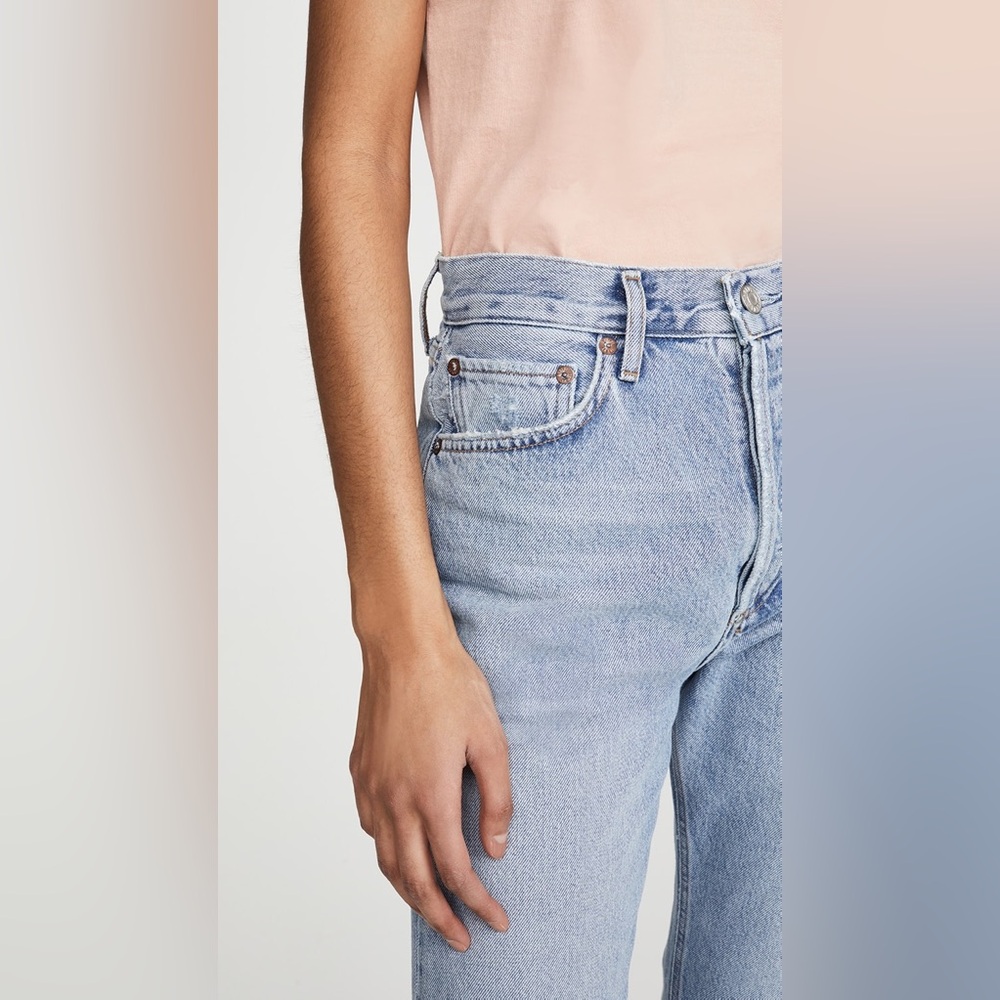 AGOLDE Lana Mid Rise Vintage Straight Jeans - Riptide - NWT! - Picture 5 of 9